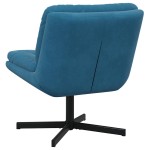vidaXL Scaun Relaxant Rotativ albastru 63 x 75 x 76 cm Catifea