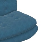 vidaXL Scaun Relaxant Rotativ albastru 63 x 75 x 76 cm Catifea