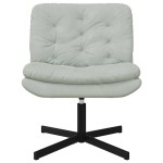 vidaXL Scaun Relaxant Rotativ Gri deschis 63 x 75 x 76 cm Catifea