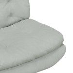 vidaXL Scaun Relaxant Rotativ Gri deschis 63 x 75 x 76 cm Catifea