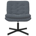 vidaXL Scaun Relaxant Rotativ Gri închis 63 x 75 x 76 cm Catifea vidaXL Scaun Relaxant Rotativ Gri închis 63 x 75 x 76 cm Catifea