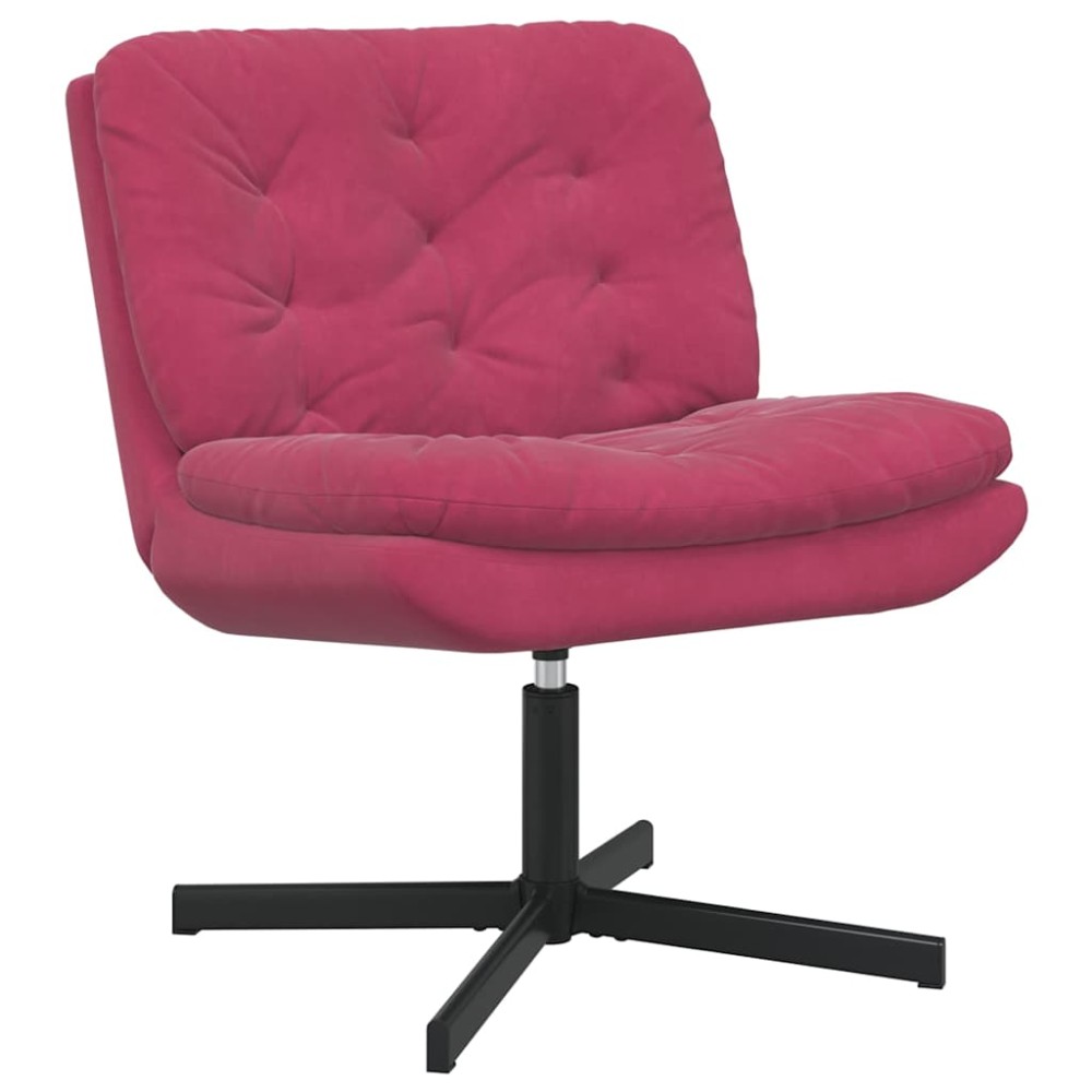 vidaXL Scaun Relaxant Rotativ cu pernă Altele Manual bordo 63 x 75 x 76 cm Catifea