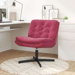 vidaXL Scaun Relaxant Rotativ cu pernă Altele Manual bordo 63 x 75 x 76 cm Catifea vidaXL Scaun Relaxant Rotativ cu pernă Altele Manual bordo 63 x 75 x 76 cm Catifea