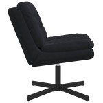 vidaXL Scaun Relaxant Rotativ cu pernă Altele Manual Negru 63 x 75 x 76 cm Catifea vidaXL Scaun Relaxant Rotativ cu pernă Altele Manual Negru 63 x 75 x 76 cm Catifea