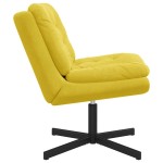 vidaXL Scaun Relaxant Rotativ cu pernă Altele Manual Galben 63 x 75 x 76 cm Catifea vidaXL Scaun Relaxant Rotativ cu pernă Altele Manual Galben 63 x 75 x 76 cm Catifea