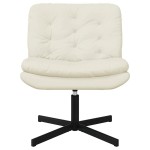 vidaXL Scaun Relaxant Rotativ cu pernă Altele Manual Crem 63 x 75 x 76 cm Catifea