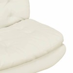 vidaXL Scaun Relaxant Rotativ cu pernă Altele Manual Crem 63 x 75 x 76 cm Catifea
