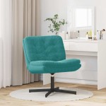 vidaXL Scaun Relaxant Rotativ cu pernă Altele Manual Turcoaz 63 x 75 x 76 cm Catifea vidaXL Scaun Relaxant Rotativ cu pernă Altele Manual Turcoaz 63 x 75 x 76 cm Catifea