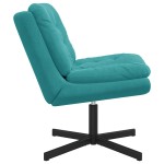 vidaXL Scaun Relaxant Rotativ cu pernă Altele Manual Turcoaz 63 x 75 x 76 cm Catifea vidaXL Scaun Relaxant Rotativ cu pernă Altele Manual Turcoaz 63 x 75 x 76 cm Catifea