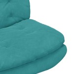 vidaXL Scaun Relaxant Rotativ cu pernă Altele Manual Turcoaz 63 x 75 x 76 cm Catifea vidaXL Scaun Relaxant Rotativ cu pernă Altele Manual Turcoaz 63 x 75 x 76 cm Catifea
