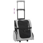 vidaXL Cărucior pentru animale de companie 3 în 1, gri, 48x32x57 cm, material Oxford vidaXL Cărucior pentru animale de companie 3 în 1, gri, 48x32x57 cm, material Oxford