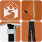 vidaXL Cort Canopy Pop-up Portocaliu 200 x 200 cm țesătură