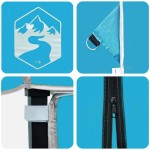 vidaXL Cort Canopy Pop-up albastru 250 x 250 cm țesătură