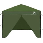 vidaXL Cort Canopy Pop-up Verde 250 x 250 cm țesătură