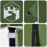 vidaXL Cort Canopy Pop-up Verde 250 x 250 cm țesătură