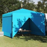 vidaXL Cort Canopy Pop-up albastru 300 x 300 cm țesătură