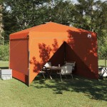 vidaXL Cort Canopy Pop-up Portocaliu 300 x 300 cm țesătură