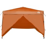 vidaXL Cort Canopy Pop-up Portocaliu 300 x 300 cm țesătură
