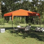 vidaXL Cort Canopy Pop-up Portocaliu 300 x 300 cm țesătură