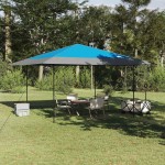 vidaXL Cort Canopy Pop-up albastru 400 x 400 cm țesătură