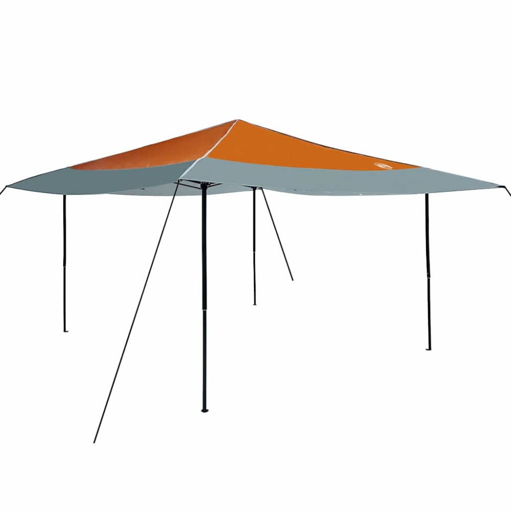 vidaXL Cort cu Copertină Portocaliu 400 x 400 x 227 / 236 / 245 cm