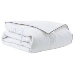 vidaXL Duvet de iarnă Alb 155 x 200 cm Poliester piersiciu de 105gsm vidaXL Duvet de iarnă Alb 155 x 200 cm Poliester piersiciu de 105gsm