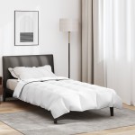 vidaXL Duvet de iarnă Alb 155 x 200 cm Poliester piersiciu de 105gsm vidaXL Duvet de iarnă Alb 155 x 200 cm Poliester piersiciu de 105gsm