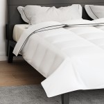 vidaXL Duvet de iarnă Alb 240 x 260 cm Poliester piersiciu de 105gsm vidaXL Duvet de iarnă Alb 240 x 260 cm Poliester piersiciu de 105gsm