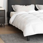 vidaXL Pături și Duvete Alb 200 x 200 cm Jos vidaXL Pături și Duvete Alb 200 x 200 cm Jos