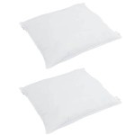 vidaXL Perne 2 pcs Alb 60 x 60 cm 130gsm 100% bumbac vidaXL Perne 2 pcs Alb 60 x 60 cm 130gsm 100% bumbac