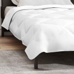 vidaXL Plapumi & Pături Alb 155 x 220 cm Microfibră vidaXL Plapumi & Pături Alb 155 x 220 cm Microfibră