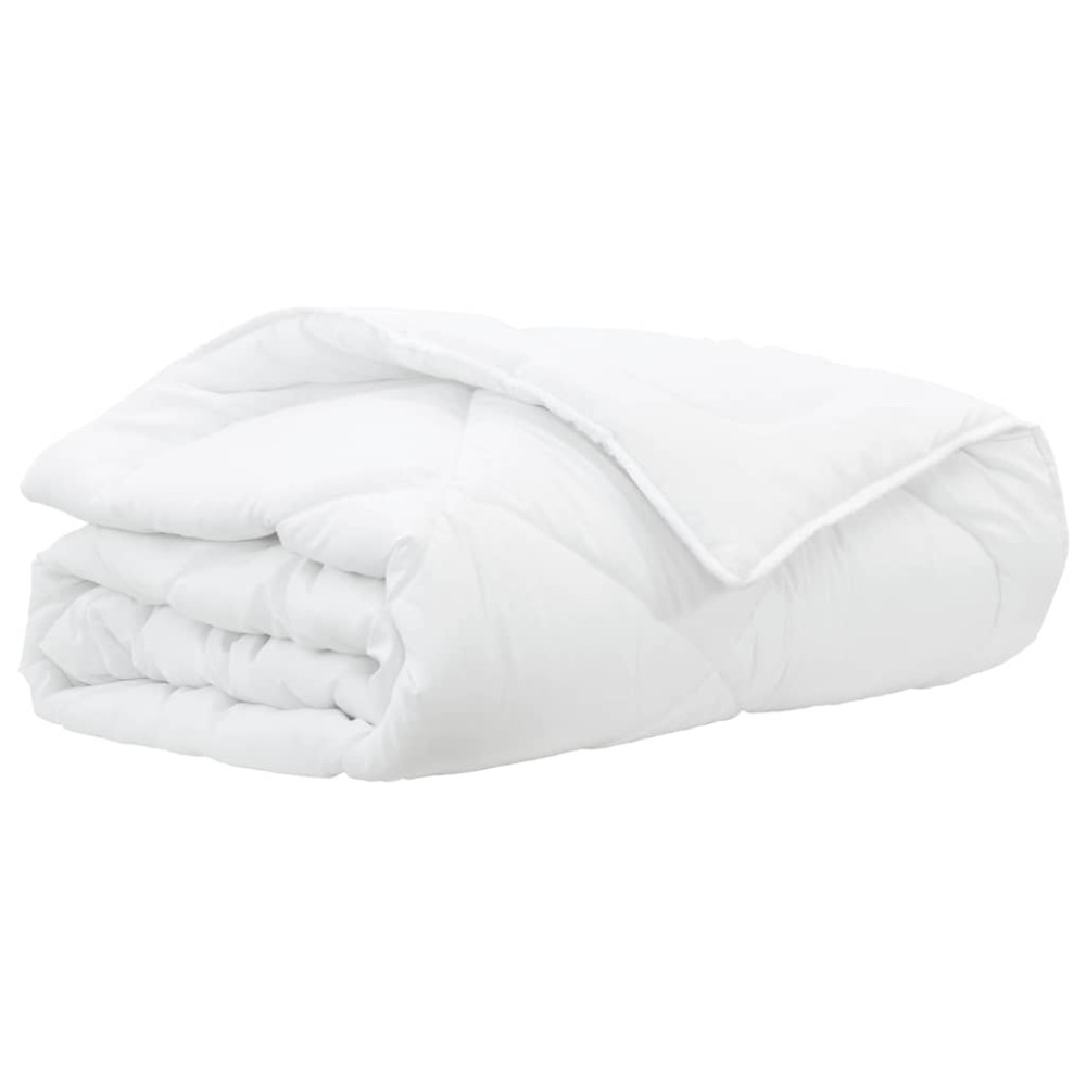 vidaXL Plapumi & Pături Alb 240 x 260 cm Microfibră