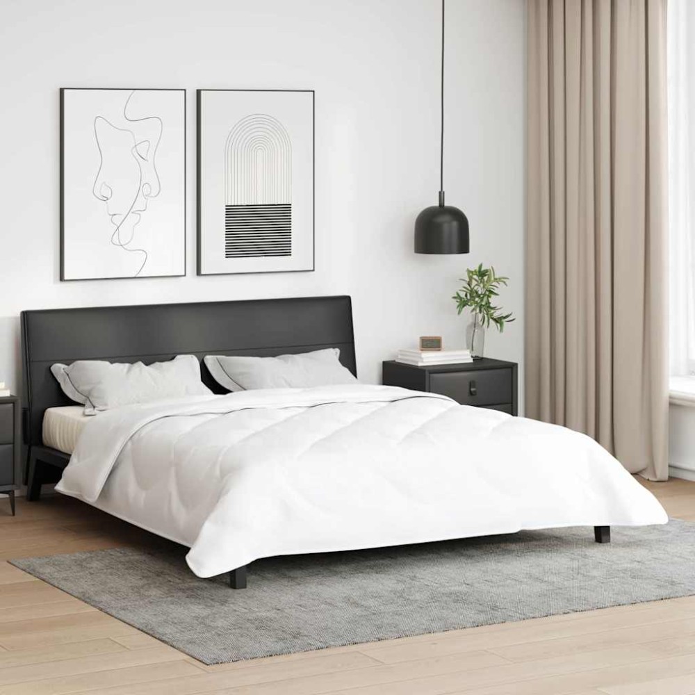 vidaXL Plapumi & Pături Alb 240 x 260 cm Microfibră