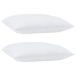 vidaXL Perne 2 pcs Alb 50 x 50 cm