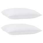 vidaXL Perne 2 pcs Alb 60 x 70 cm