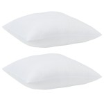 vidaXL Perne 2 pcs Alb 40 x 40 cm 85gsm 100% poliester vidaXL Perne 2 pcs Alb 40 x 40 cm 85gsm 100% poliester