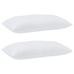 vidaXL Perne 2 pcs Alb 40 x 80 cm 85gsm 100% poliester