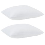 vidaXL Perne 2 pcs Alb 60 x 70 cm 85gsm 100% poliester vidaXL Perne 2 pcs Alb 60 x 70 cm 85gsm 100% poliester