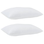 vidaXL Perne 2 pcs Alb 60 x 80 cm 85gsm 100% poliester vidaXL Perne 2 pcs Alb 60 x 80 cm 85gsm 100% poliester