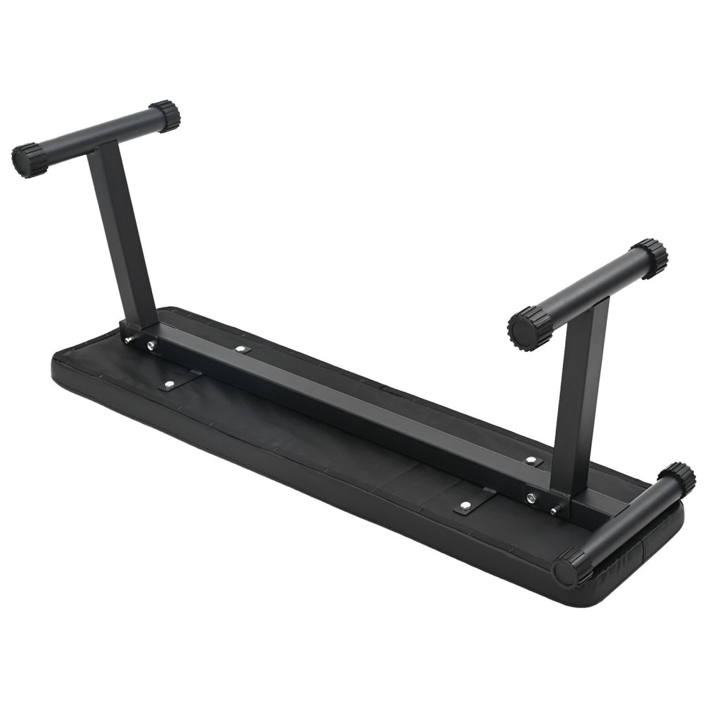 vidaXL Banca pliantă pentru greutăți 100 kg Negru 107x27x41 cm Oțel