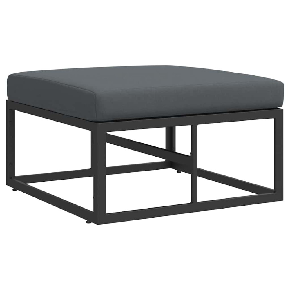 vidaXL Seturi de mobilier de exterior cu pernă Negru și antracit