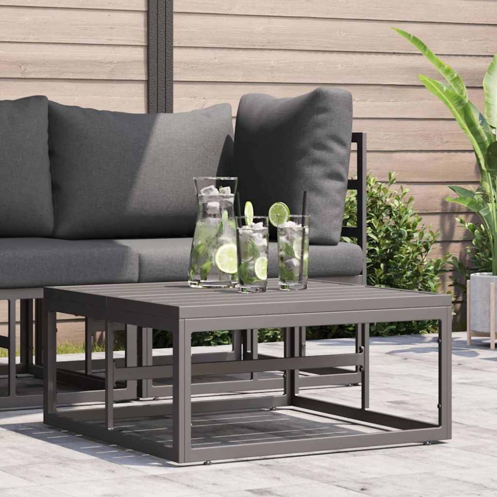 vidaXL Seturi de mobilier de exterior Negru Oţel
