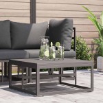 vidaXL Mobilier pentru Exterior Negru Aluminiu vidaXL Mobilier pentru Exterior Negru Aluminiu