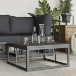 vidaXL Mobilier pentru Exterior Negru Aluminiu vidaXL Mobilier pentru Exterior Negru Aluminiu