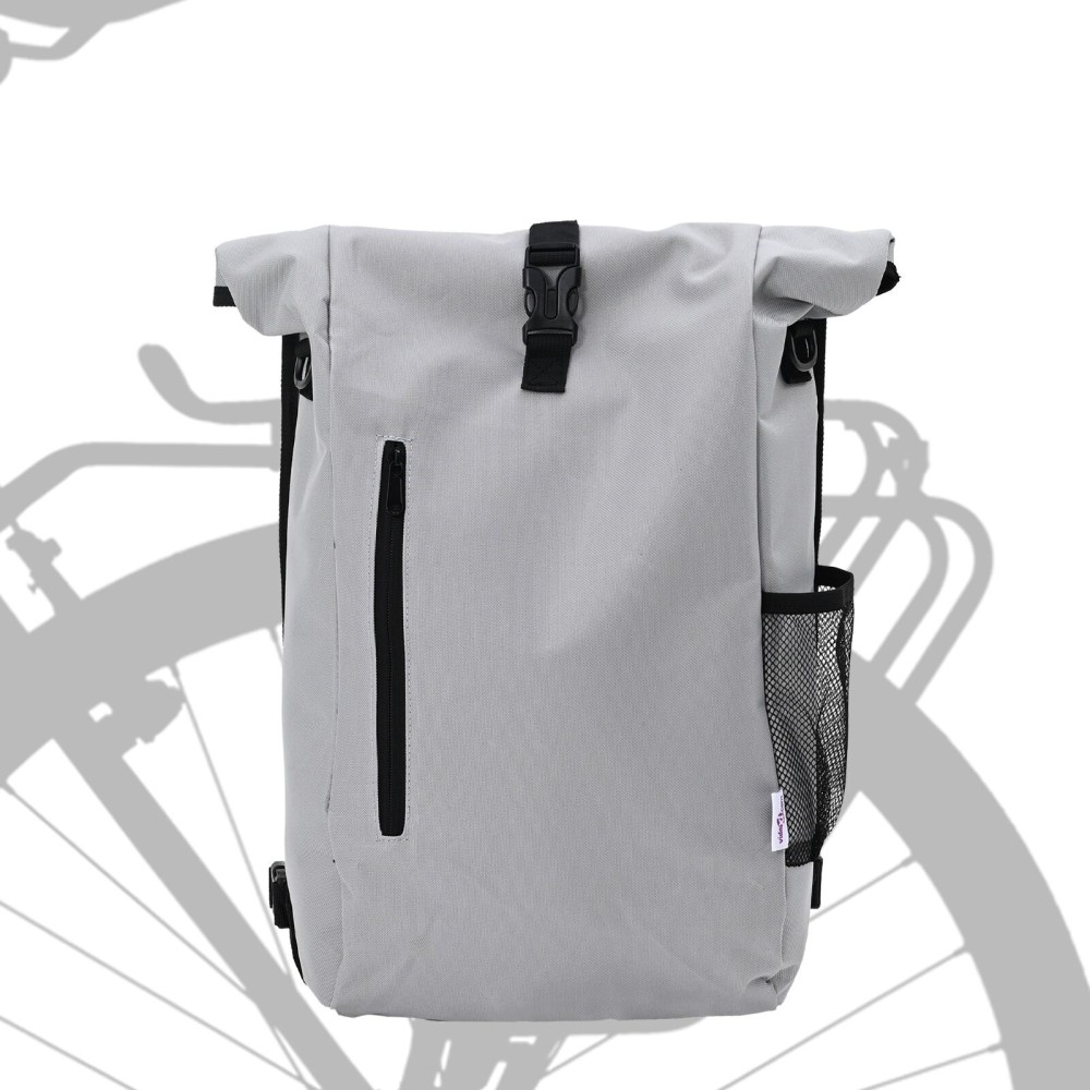 vidaXL Geantă de bicicletă suport bicicletă 20 L Gri 31x13x58 cm