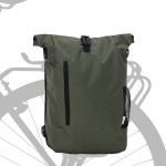 vidaXL Geanta de bicicletă 20 L Verde Măslin 31x13x58 cm vidaXL Geanta de bicicletă 20 L Verde Măslin 31x13x58 cm