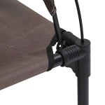 vidaXL Pat pentru câini Manual Maro 76 x 62 x 70,5 cm Oțel