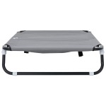 vidaXL Pat pentru câini Gri deschis 105 x 65 x 18 cm