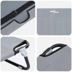 vidaXL Pat pentru câini Gri deschis 105 x 65 x 18 cm