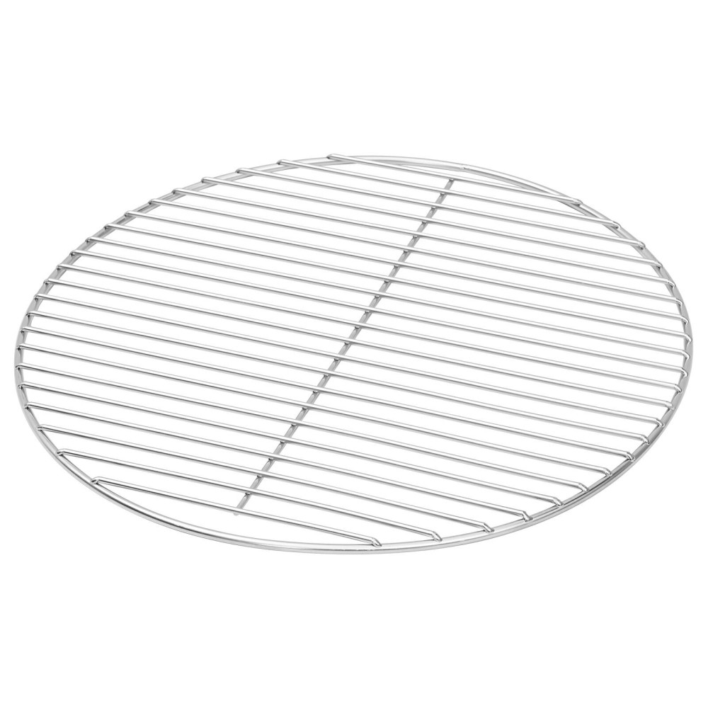 vidaXL Grătar BBQ, argintiu, Ø43 cm, oțel inoxidabil
